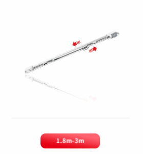 ONE LINE TELESCOPIC CURTAIN TRACK