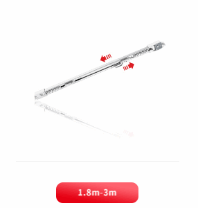 ONE LINE TELESCOPIC CURTAIN TRACK