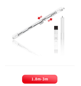 ONE LINE TELESCOPIC CURTAIN TRACK SET
