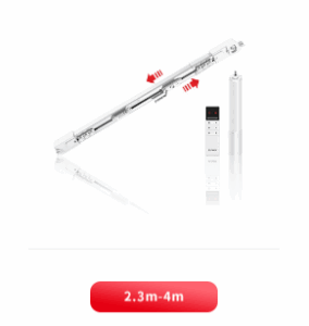ONE LINE TELESCOPIC CURTAIN TRACK SET