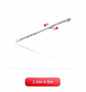 ONE LINE TELESCOPIC CURTAIN TRACK