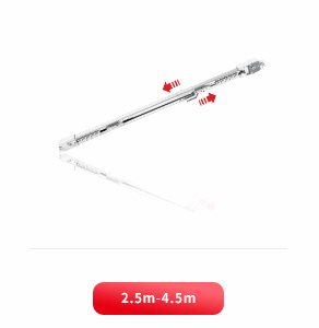 ONE LINE TELESCOPIC CURTAIN TRACK
